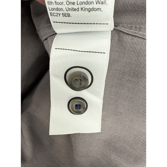 Untuckit Shirt Men's Gray Sanglovese XXLARGE Slim Fit Button Up Wrinkle Free EUC - Picture 12 of 12